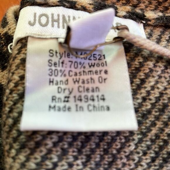 Johnny Was Wool & Cashmere Beanie Leopard Pattern - Picture 4 of 7